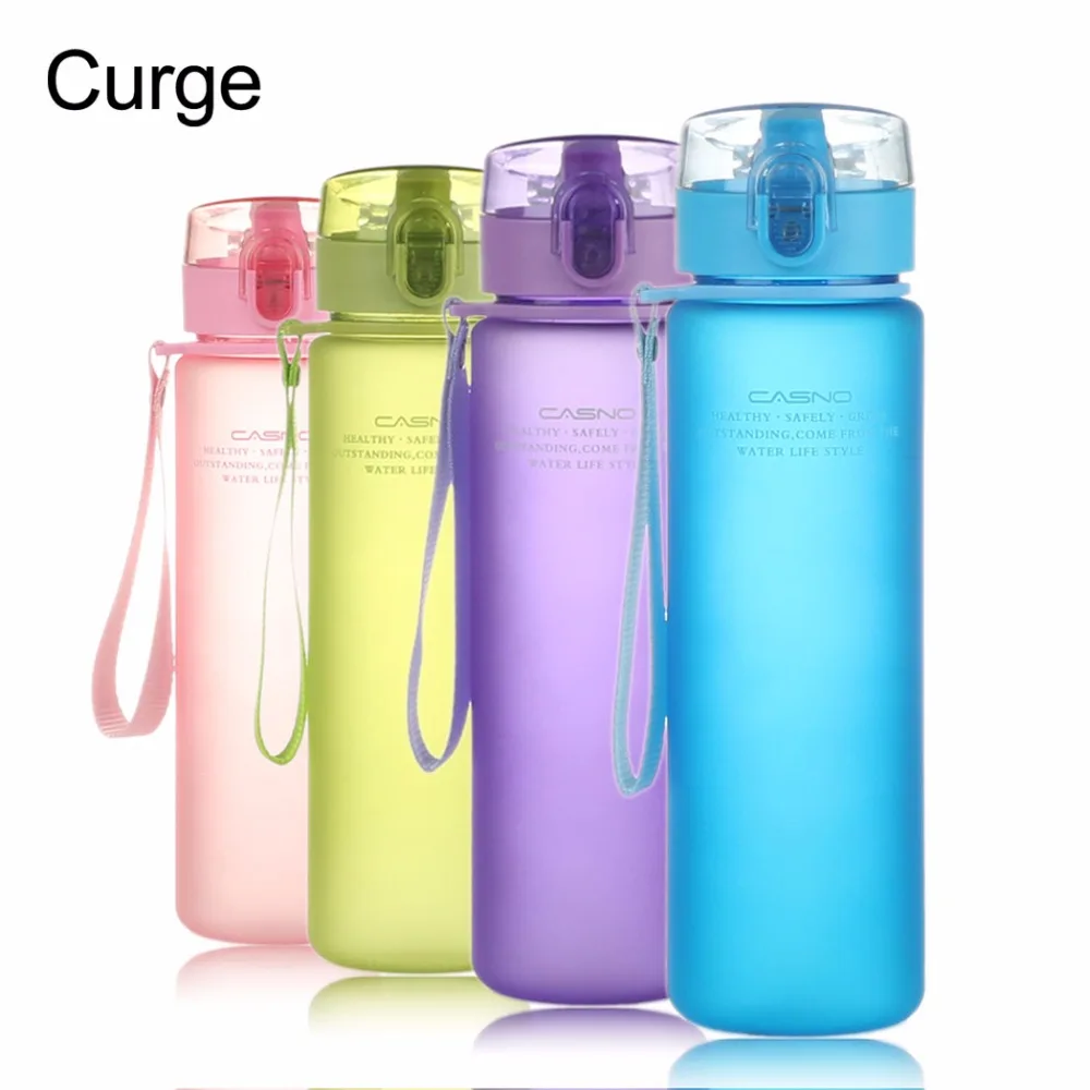 Пластиковая бутылка для питьевой воды с откидной крышкой 400 мл 560 #1107|water bottle 400ml|water