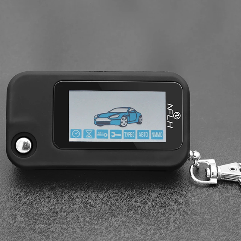 Брелок для Starline E90 Uncut Blade Fob русская двухсторонняя Автомобильная сигнализация Starline E90 ЖК-пульт дистанционного управления брелок цепь