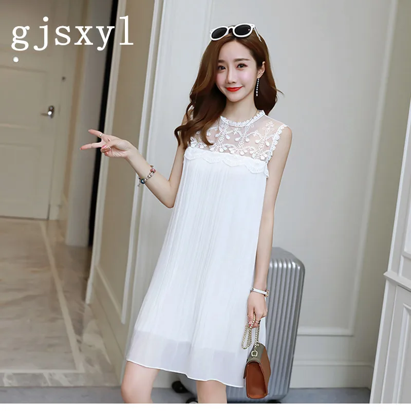 gjsxyl Maternity Dress Dress Maternity 2018 Summer New Chiffon Pleated Sleeveless Maternity Dress Loose Long Maternity Dress gjsxyl Maternity Dress Dress Maternity 2018 Summer New Chiffon Pleated Sleeveless Maternity Dress Loose Long Maternity Dress