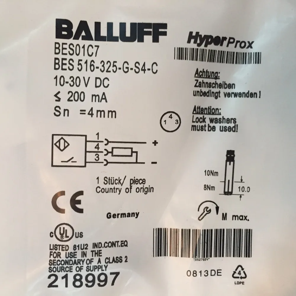 Balluff BES 516-324 325 326 131 370-G-E5 E4-S4-C-S49-PU-03 05