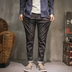 Для мужчин джинсы осень Горячая Распродажа джинсовые штаны мужские брендовые Тонкий Регулярные Повседневное Харен джинсы свободные в