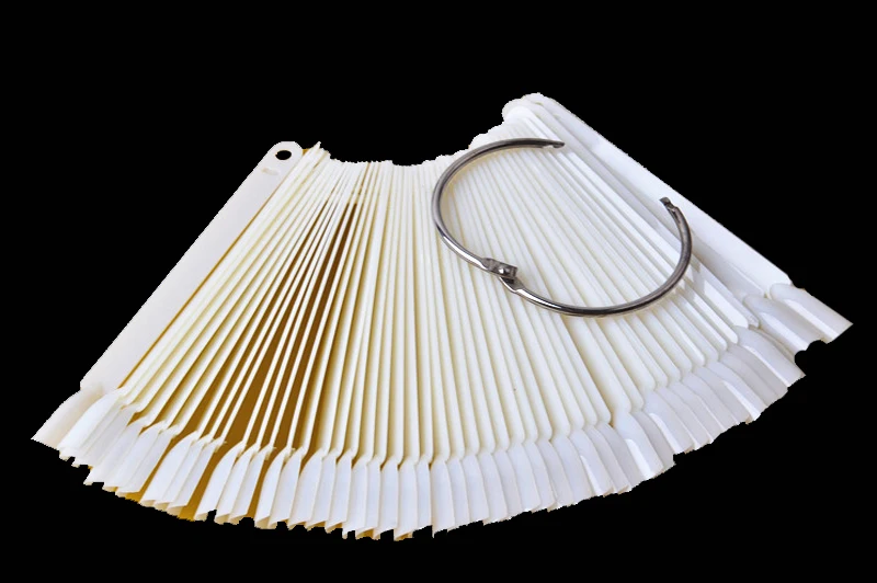 Натуральный маникюрный Веерообразный лак для ногтей 50 шт. наклейки УФ геля