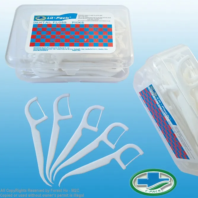 Гигиена полости рта 50 шт./кор. всего 5 коробка 250 шт. Lit-Pack зубочистка зубная нить выбирает Flosser
