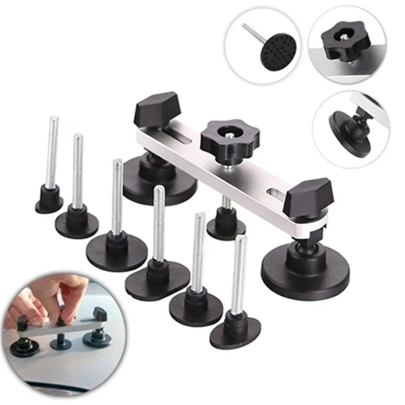 

8PC Fix Dent Repair Tool Kit Car Repair Tools Paintless Dent Repair Car Body Damage Pulling Bridge Removal Glue Tab Tool Hand