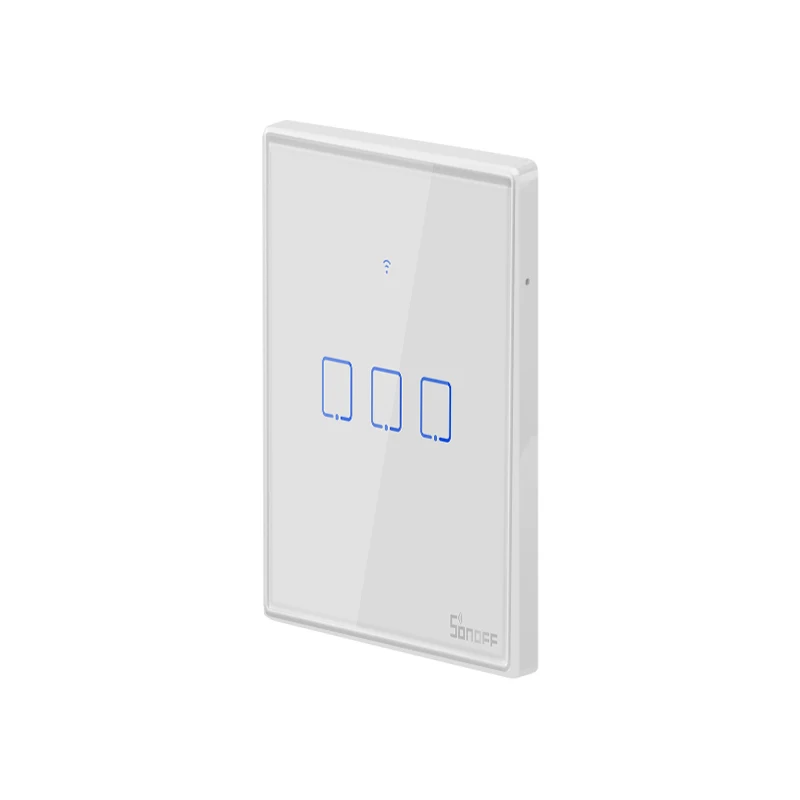 SONOFF T2 ЕС США Великобритания TX базовый умный Wifi сенсорный настенный светильник переключатель с границами умный дом 433 RF/голосовое/приложение Управление работает с Alexa