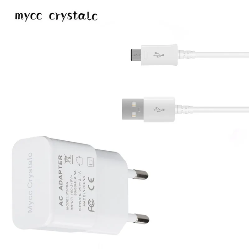 5V 2.1A EU вилка настенное зарядное устройство + кабель Micro USB Для Lenovo Vibe P1 Shot Z90 Xiaomi Redmi 2