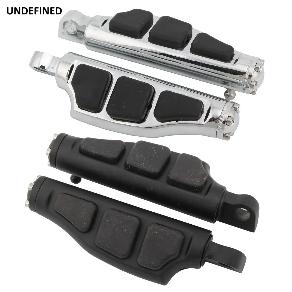 

Black Chrome Motorcycle Foot Pegs Highway Male Mount Footrest Pedals For Harley Touring Dyna Softail Sportster XL883 XL1200