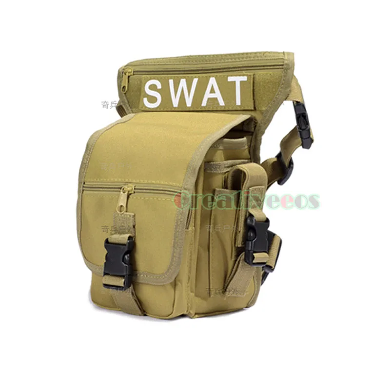 Men Waterproof Nylon Drop Leg Bag Fanny Waist Pack Thigh Hip Bum Belt Messenger Casual Shoulder Bag Tactical Travel Motorcycle