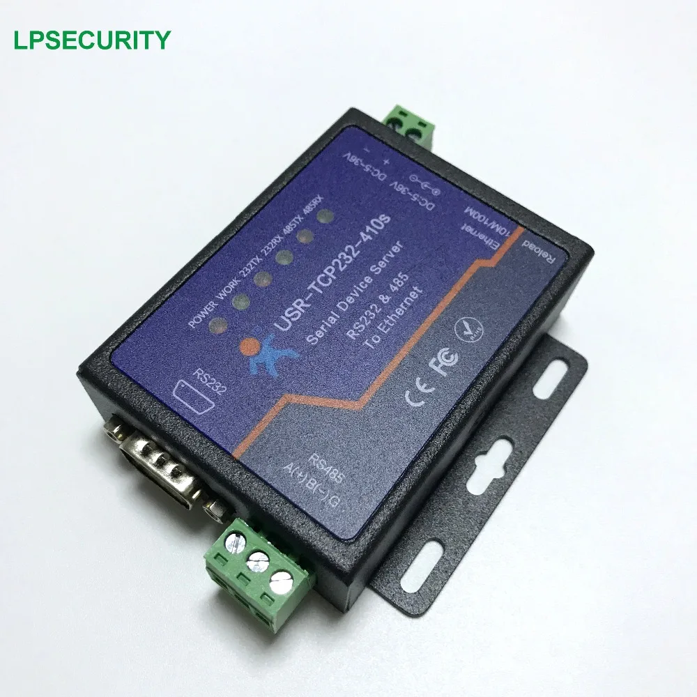 Промышленный последовательный преобразователь RS232 RS485 в Ethernet TCP/IP 5 6 В постоянного