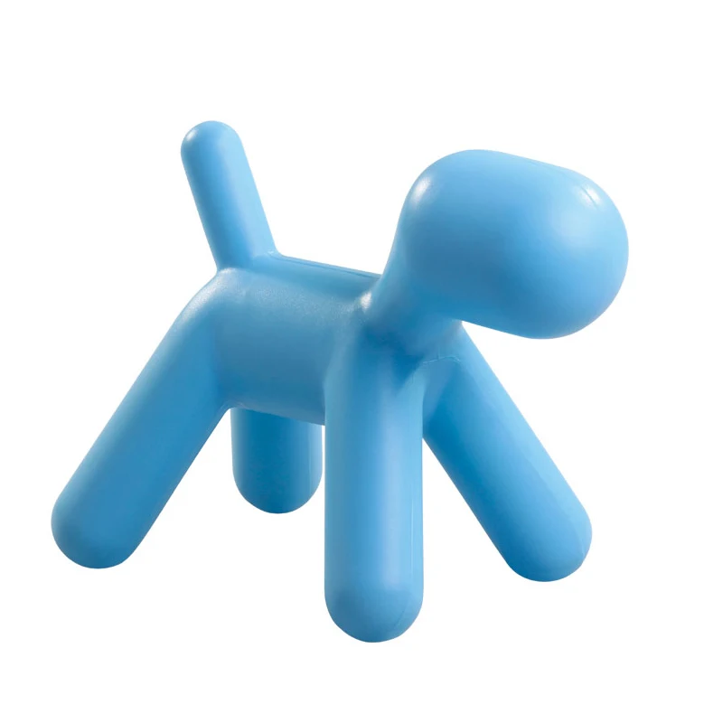 Стул для собаки детский стул в форме щенка детская игрушка из пластика игрушечный стул детский Модный современный дизайн детский стул детское сиденье среднего размера - Цвет: blue