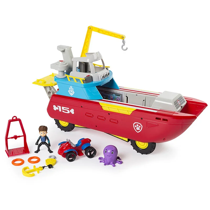 

Paw Patrol Puppy Dog Marine rescue boat Play Action Figure Patrulla Canina Juguetes Set toys for Children kids gift
