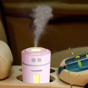 

Air Humidifier Essential Oil Diffuser With Led Night Light Usb Happy Cup Humidifiers Aroma Diffuser For Home