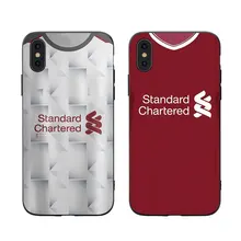 Мягкий силиконовый чехол для телефона RKQ Liverpooll Jersey style для iPhone 5S, SE 6 6S 7 8 Plus X XS XR 11 Pro Max TPU