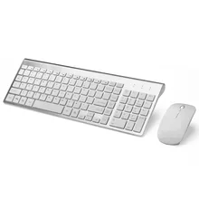 Ergonomic Ultra Thin Low Noise 2 4G Wireless Keyboard and Mouse Combo Wireless Mouse for Mac