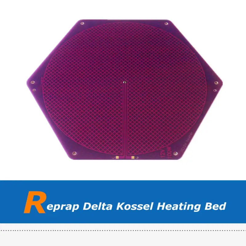  3d-drucker Reprap Delta Kossel Heatbed 12 V 110 Watt Runde PCB Heizplatte