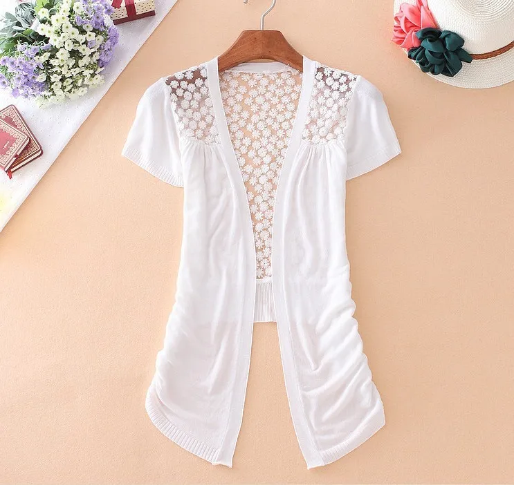 Popular Short Sleeve Summer Cardigan-Buy Cheap Short Sleeve Summer Summer Style Knitted Sweater New Fashion Women Short Sleeve Lace V-Neck Crochet Casual Sweater - Popular Short Sleeve Summer Cardigan-Buy Cheap Short Sleeve Summer