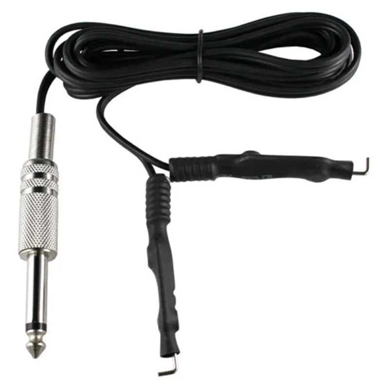 1 piezas profesional negro silicona tatuaje Clip cable línea del gancho del tatuaje de alimentación del tatuaje de la máquina fuente alimentacion tatuaje
