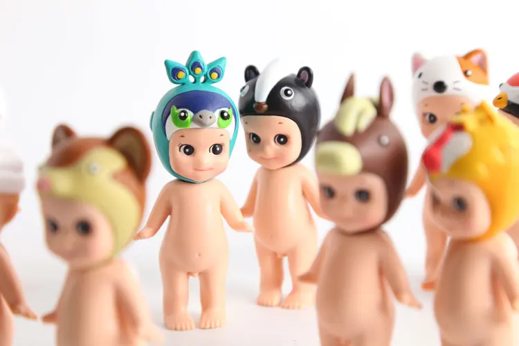 12 шт./лот Sonny Angel Figures Animal Series версия 4 детские игрушки куклы 7 8 см редкие животные