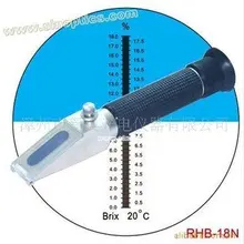 Ручной Дизайн Встроенная Калибровочная ручка режущий жидкостный рефрактометр RHBN-18ATC