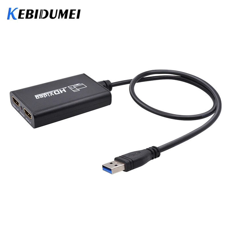 USB 3 0 конвертер Kebidumei аудио игра Карта видеозахвата HDMI 1080P Full HD адаптер захвата ТВ