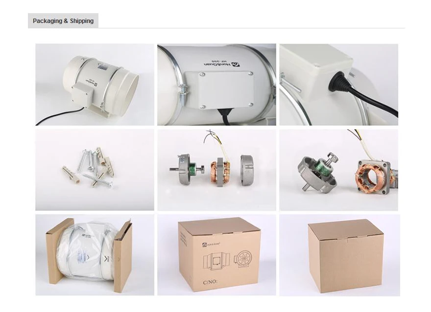 ventilador impulsionador plástico tubo de ventilação à