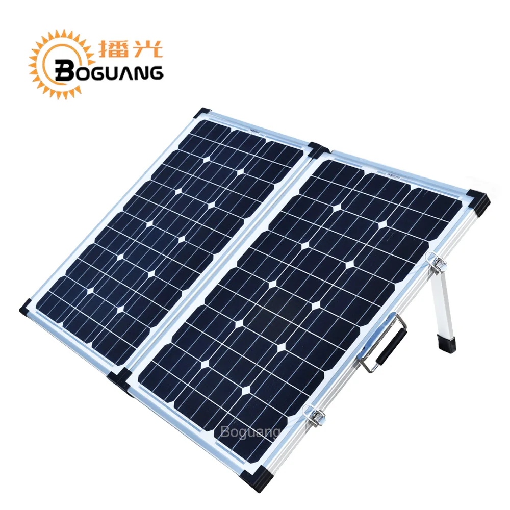 Boguang 120w foldable solar panel 2*60 Watt Portable charger Monocrystalline cell 10A controller 12v battery China Easy to Carry Boguang 120w foldable solar panel 2*60 Watt Portable charger Monocrystalline cell 10A controller 12v battery China Easy to Carry