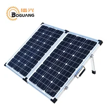 Boguang 120w foldable solar panel 2*60 Watt Portable charger Monocrystalline cell 10A controller 12v battery China Easy to Carry