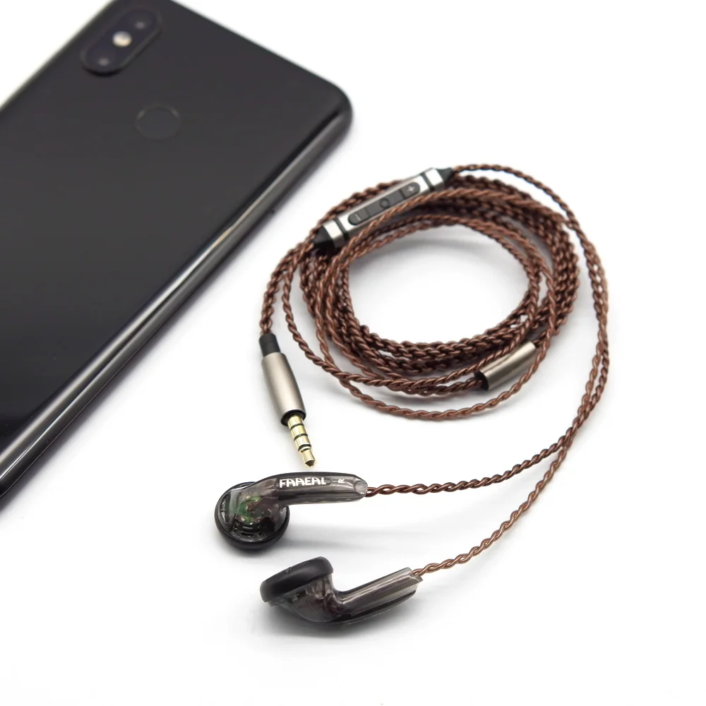 FAAEAL Iris 2 0 Mic наушники Поддержка регулировки громкости для Xiaomi/huawei/наушники