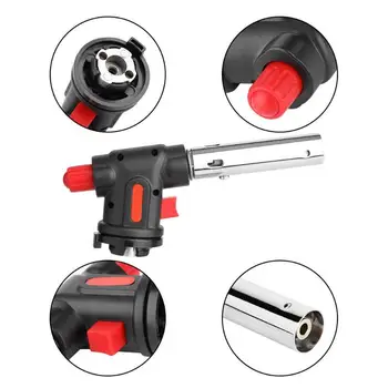 

Flame Gun Gas Adapter Torch Lighter Flamethrower Butane Torch Outdoor Camping Hiking BBQ Burners Welding Fire Flame Gun
