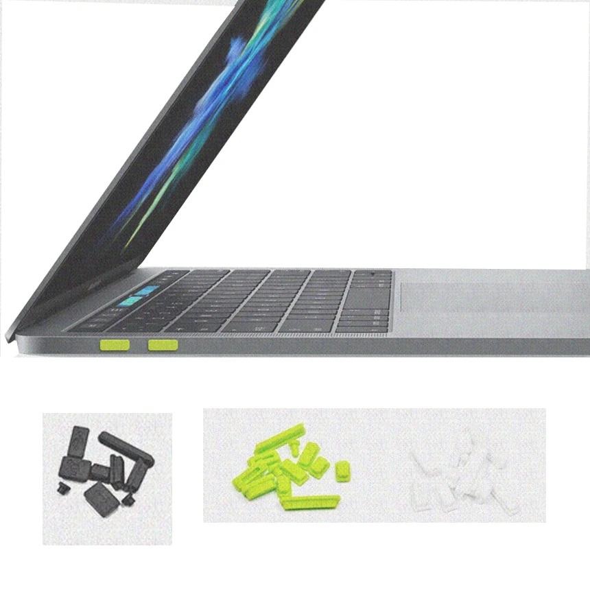 Новый силиконовый чехол для Macbook Air Pro Retina 11 12 13 15 USB пылезащитный заглушка ноутбука