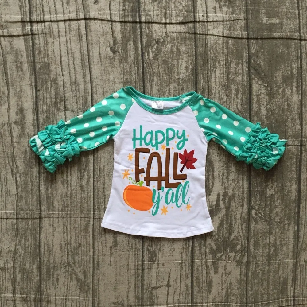 new Fall baby girls outfits boutique top t shirt children clothes icing