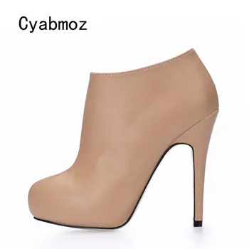 

Cyabmoz Women Ankle boots Sexy High heels Shoes Woman Ladies Party Valentine Dress Shoes Zapatos mujer Botas Mujer invierno