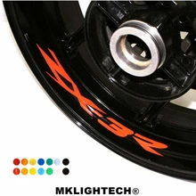 k-sharp 8 X CUSTOM INNER RIM DECALS WHEEL Reflective STICKERS STRIPES FIT KAWASAKI ZX-3R