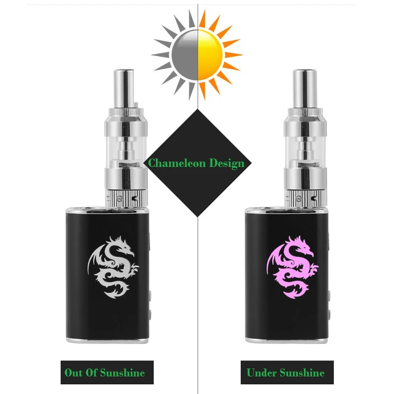 Original LEXINTONG Chameleon electronic cigarette starter kit Voltage adjustable vape pen box mod vaporizer vape elektronik siga