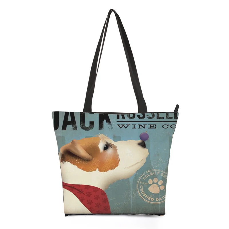 CROWDALE DIY Customizer Women Bags animal Cute dogs Print Shoulder Bag