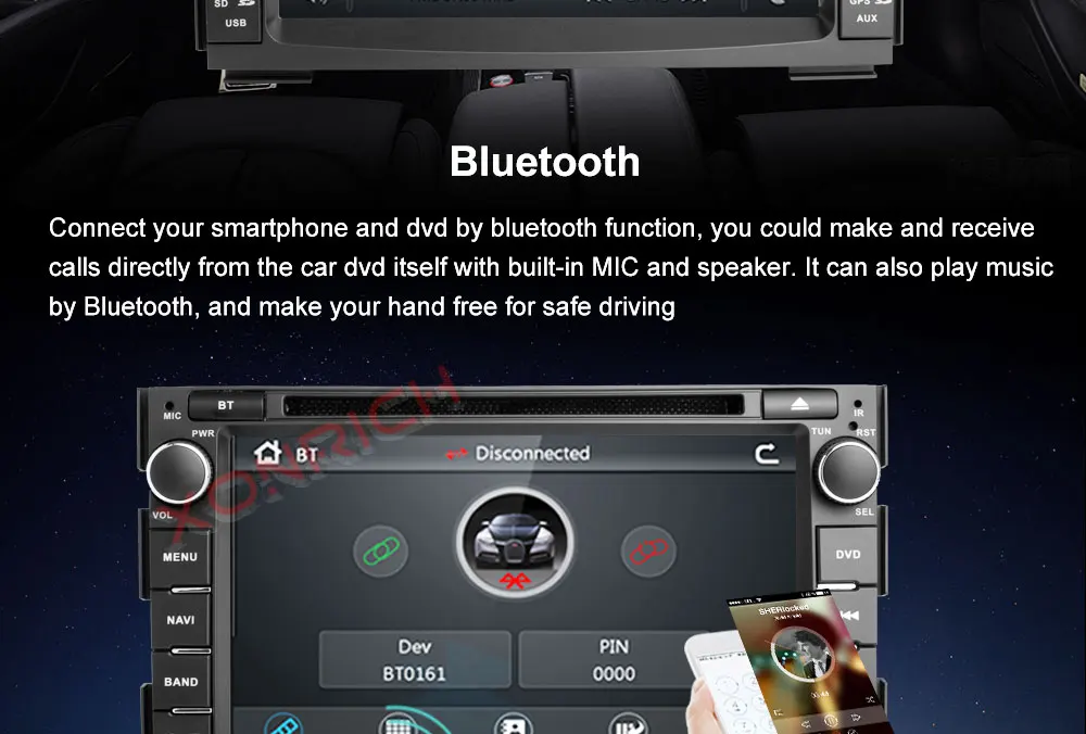 Discount 2 din Car Radio Car DVD Player Multimedia GPS Glonass Navigation Audio Stereo Head unit For Kia Ceed 2010 2011 2012 Venga 1