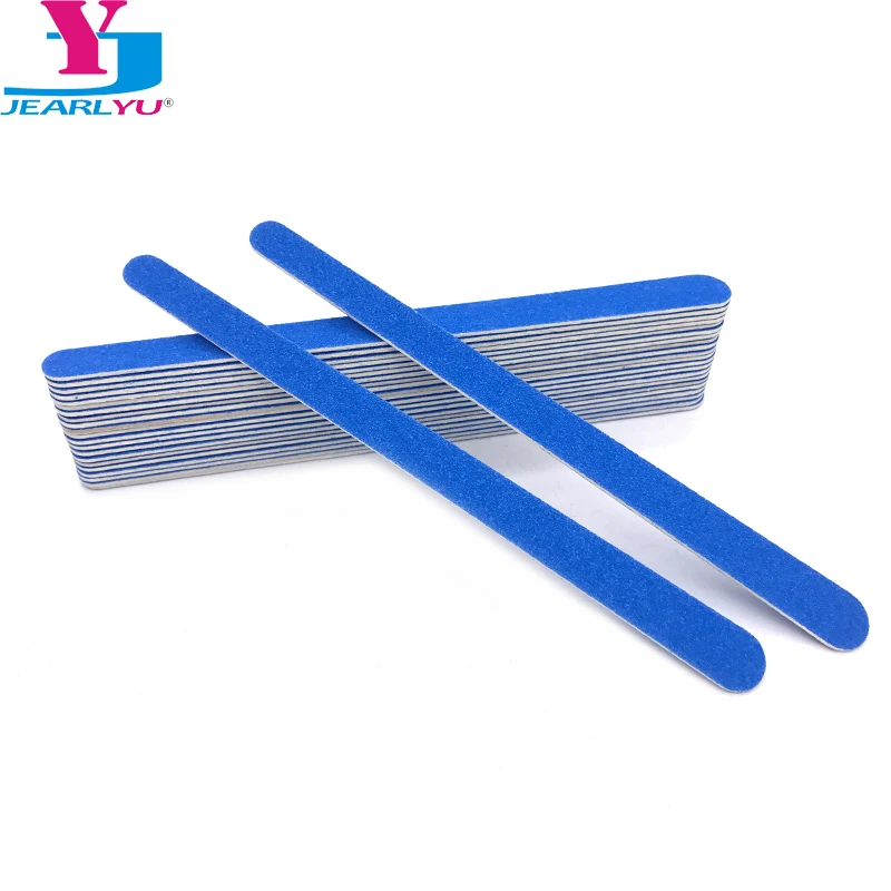 

20 Pc Sanding Limas Para Manicura Wooden Nail Files 180/240 Nails Accessoires 17Cm Pedicure s Blue File Nail Products Lima Unha