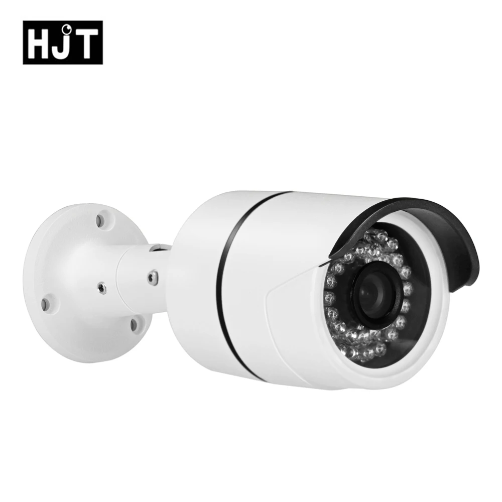 HJT H.264/H.265 1080 P 2.0MP IP Камера Открытый ИК Ночное видение Водонепроницаемая камера видеонаблюдения Netwnok белый пуля Камера UC