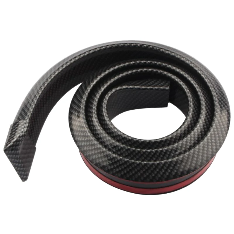 

AUTO -1.5M Universal Car Spoiler Carbon Fiber Rear Spoilers Roof Wings Trunk Lip 3D Sticker Kit Tail Rubber Body Trim Auto Acc