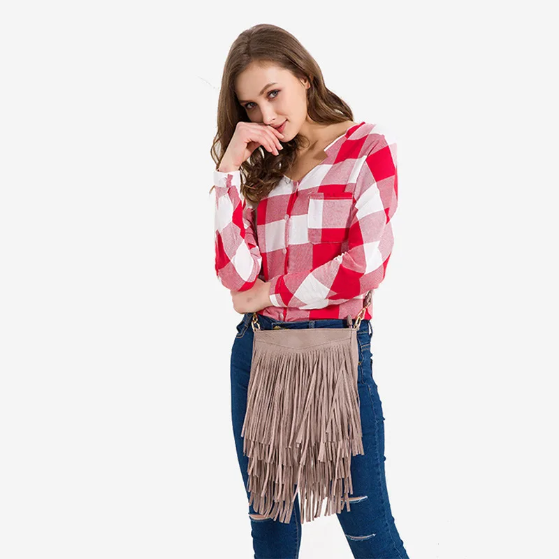 حقيبة الكتف للسيدات من جلد بلوتونيوم الإناث الترفيه Nubuck شرابة حقيبة يد كاجوال الأفاق رسول أعلى-حقائب بيد حقيبة الكتف للسيدات من جلد بلوتونيوم الإناث الترفيه Nubuck شرابة حقيبة يد كاجوال الأفاق رسول أعلى-حقائب بيد