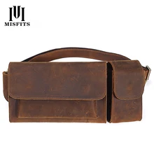 Стиль многофункциональный мешочек воловья поясная сумка через плечо сумки для мужчин из натуральной кожи горизонтальный мобильный телефон поясной кошелек