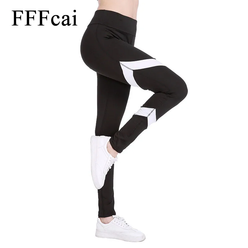 FFFcai, спортивные Леггинсы с высокой талией, спортивные штаны, одежда для спортзала, трико для бега и тренировок, женские спортивные Леггинсы, штаны для фитнеса и йоги