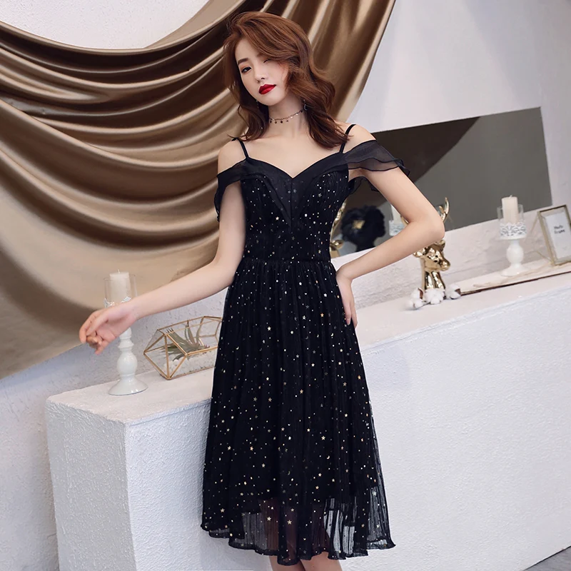 

Sexy Spaghetti Strap Evening Dress Backless 2019 New Stylish V-neck Formal Party Dresses Shinning Sequins Haute Couture