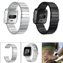 Роскошный ремешок из нержавеющей стали ремешок Браслет замена для Fitbit Versa ремешок для Fitbit Versa M.21