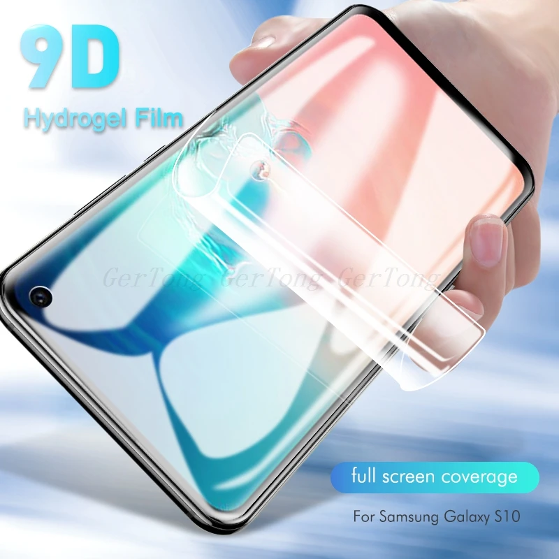 Для Samsung S10 9D мягкая Гидрогелевая Защитная пленка для Galaxy S8 S9 Plus S10E полная защита