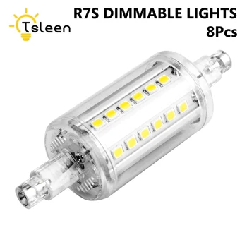 

8Pcs 78 118 135 189mm Ampoule LED R7S Spotlight Bulb 5W 8W 10W 15W Dimmable R7S LED Diode Lamp High Lumen SMD 2835 Chip 85-265V