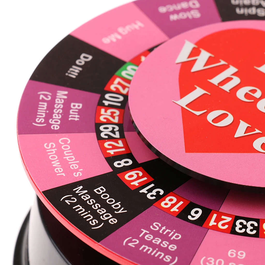 Perfeclan Electric Turntable Truth or Dare Game for Couples Wildly Romantic Challenging Bachelorette Party Supplies