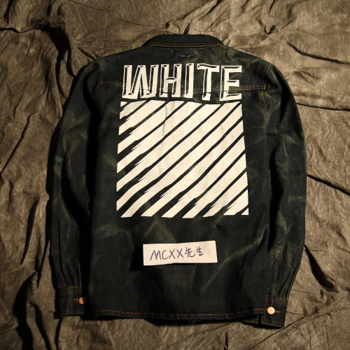 Off-White Kids Chest logo-print Detail Denim Jacket - Farfetch