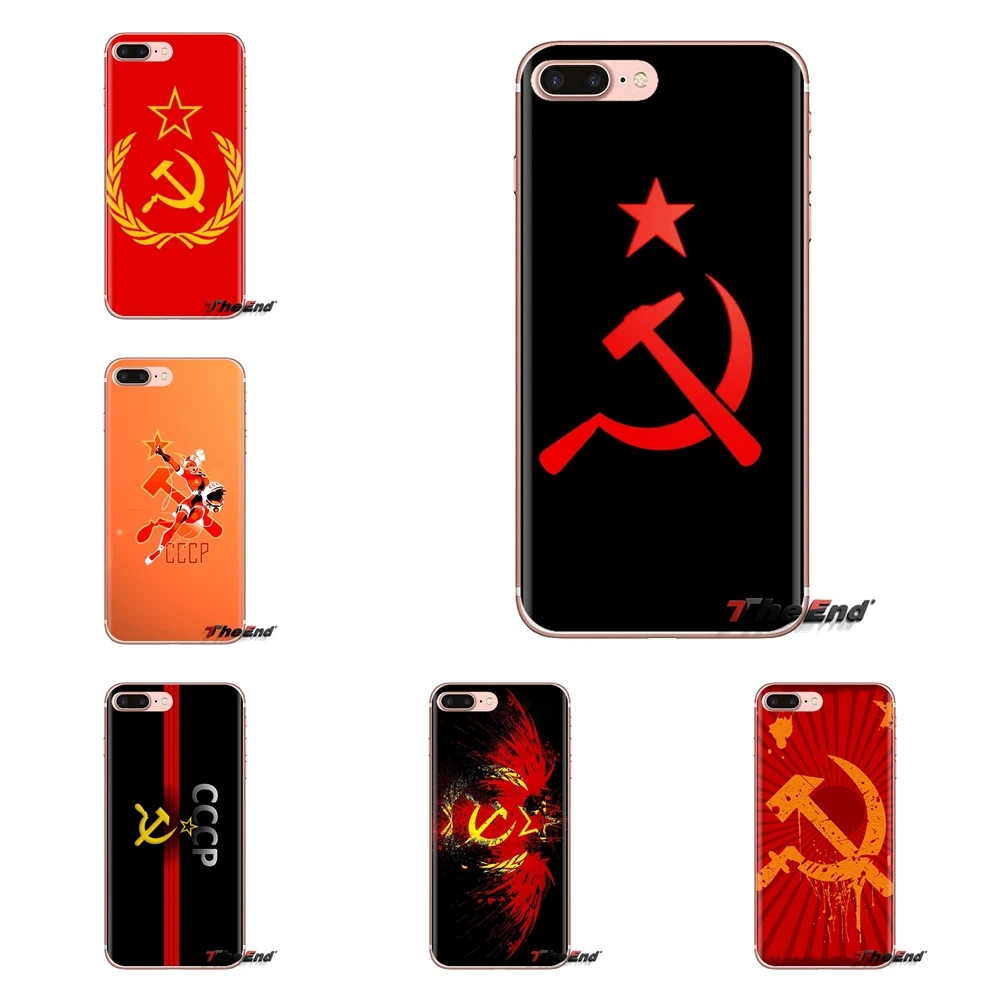 

For Samsung Galaxy J1 J2 J3 J4 J5 J6 J7 J8 Plus 2018 Prime 2015 2016 2017 Soft Transparent Shell Cases russia soviet emblem cccp