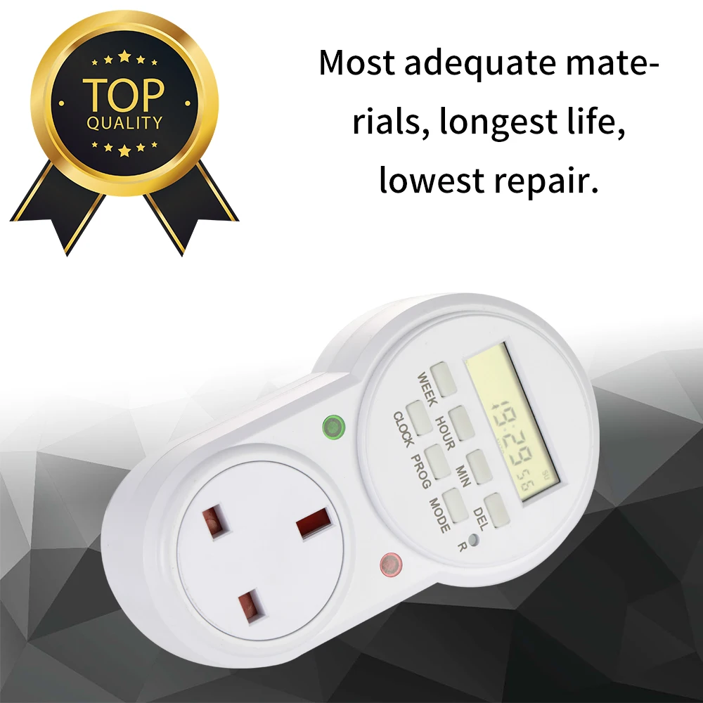

Smart Power Socket Digital Timer Switch Energy Saving Adjustable Programmable Setting of Clock On Off Time
